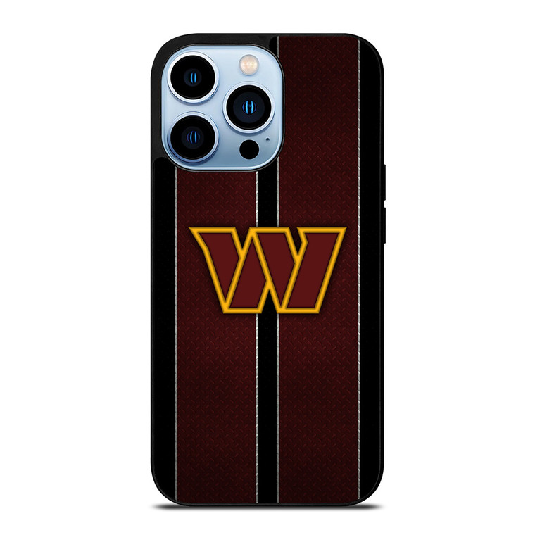 WASHINGTON COMMANDERS NFL METAL STRIPE iPhone 13 Pro Max Case Cover