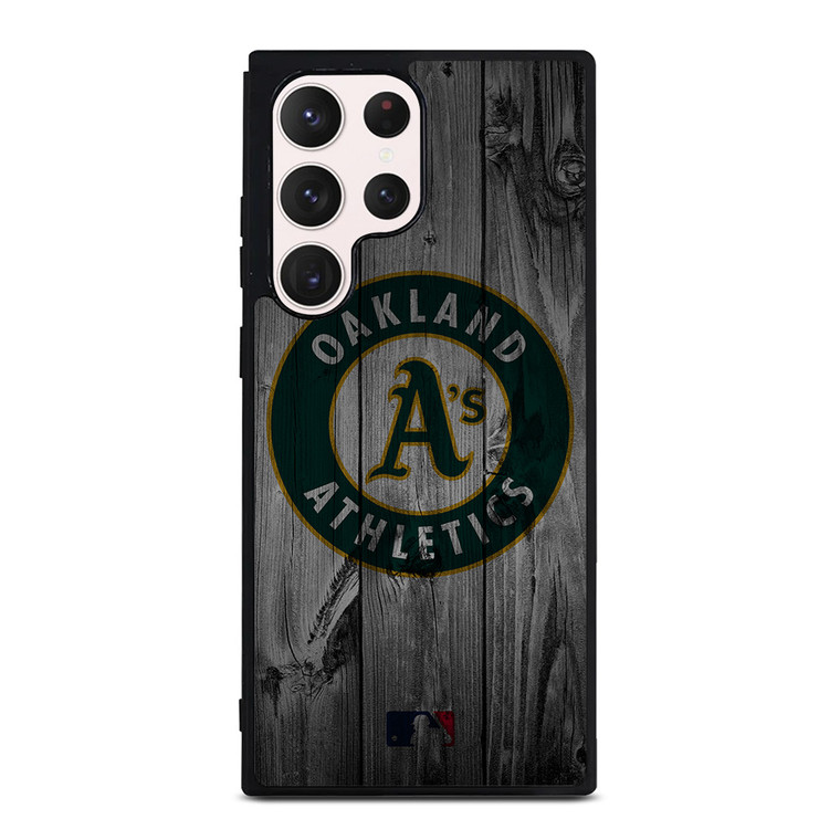 OAKLAND ATHLETICS BASEBALL MLB WOOD LOGO Samsung Galaxy S23 Ultra Case Cover