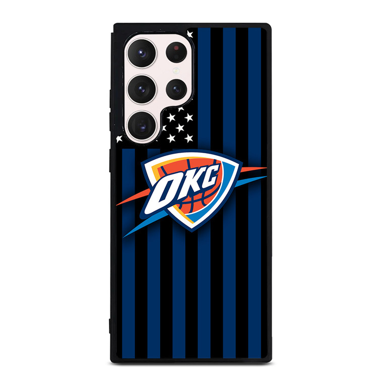 OKLAHOMA CITY THUNDERS NBA USA FLAG Samsung Galaxy S23 Ultra Case Cover