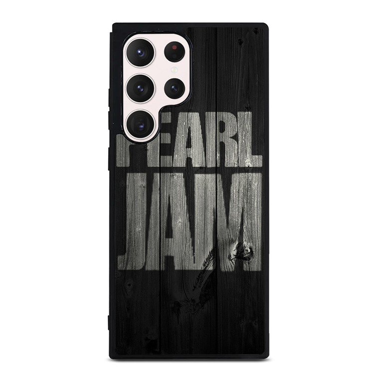 PEARL JAM ROCK BAND WOODEN LOGO Samsung Galaxy S23 Ultra Case Cover