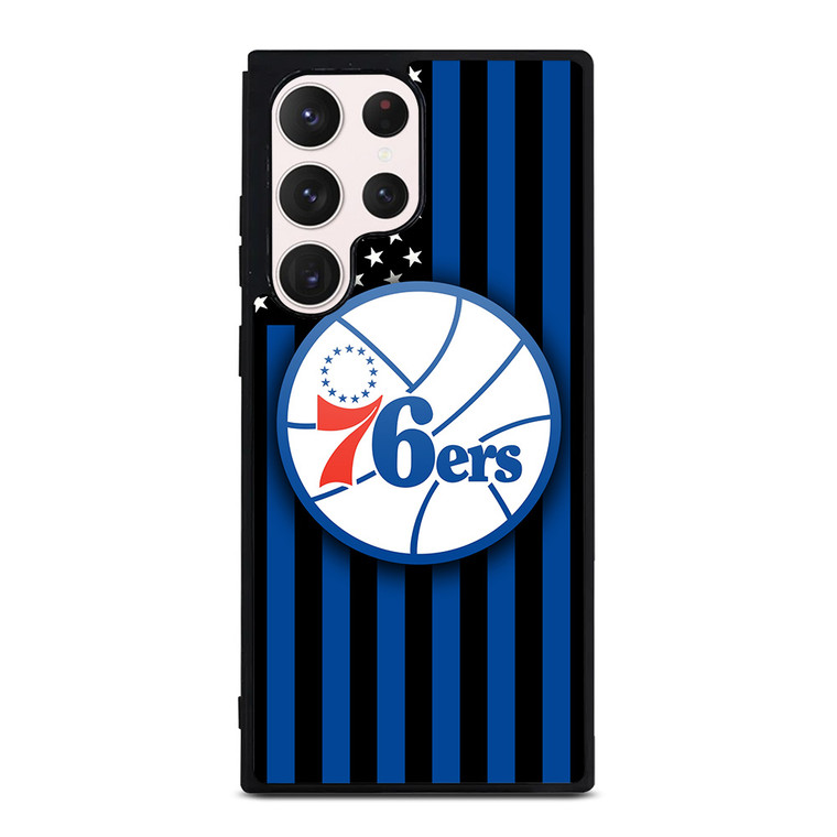 PHILADELPHIA 76ERS NBA USA FLAG Samsung Galaxy S23 Ultra Case Cover