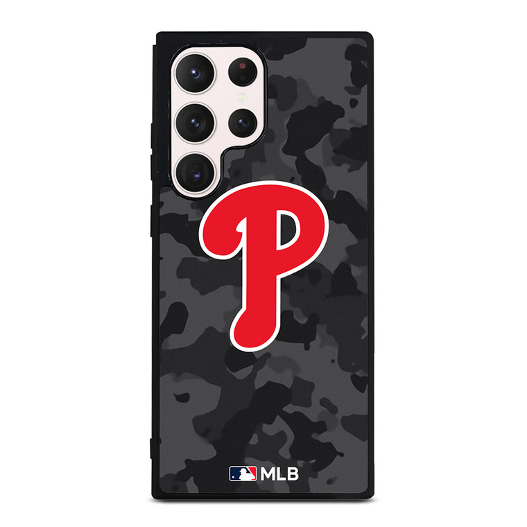 PHILADELPHIA PHILLIES BASEBALL BLACK CAMO Samsung Galaxy S23 Ultra Case Cover