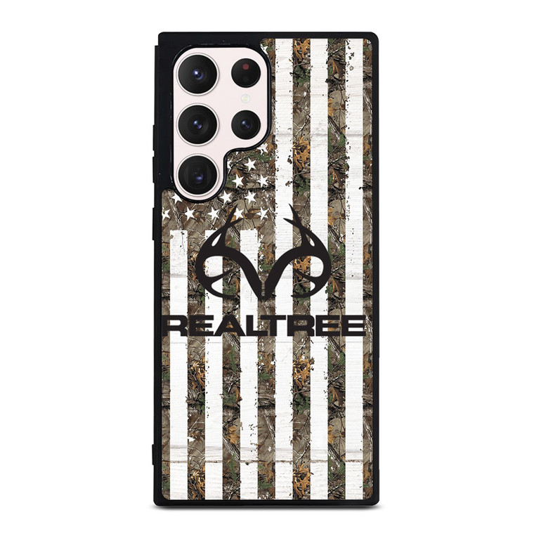 REALTREE AMERICAN FLAG LOGO Samsung Galaxy S23 Ultra Case Cover