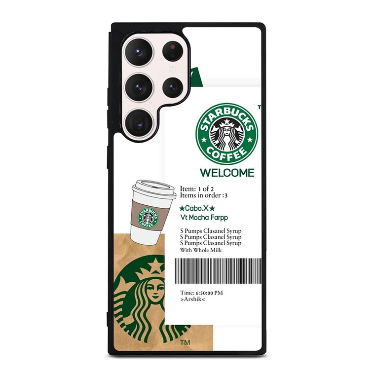 STARBUCKS COFFEE BILLS Samsung Galaxy S23 Ultra Case Cover