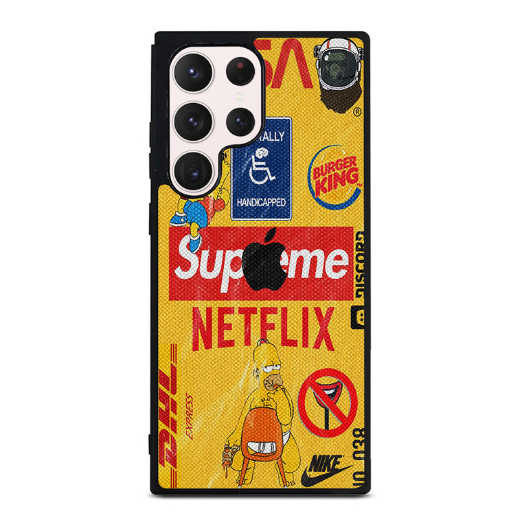 SUPREME NETFLIX COLLAGE Samsung Galaxy S23 Ultra Case Cover