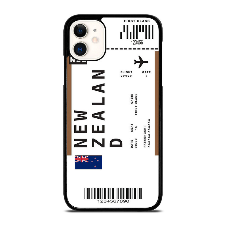 FLIGHT TICKETS NEW ZEALAND iPhone 11 Case Cover