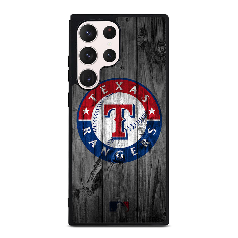 TEXAS RANGERS BASEBALL MLB WOOD LOGO Samsung Galaxy S23 Ultra Case Cover