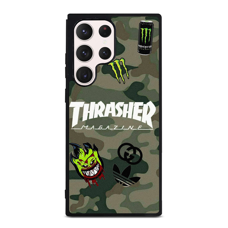 THRASHER SKATEBOARD CAMO COLLAGE Samsung Galaxy S23 Ultra Case Cover