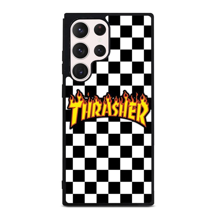 THRASHER SKATEBOARD CHECKERBOARD Samsung Galaxy S23 Ultra Case Cover