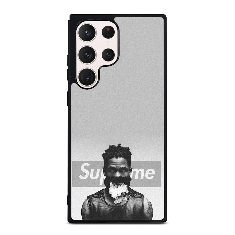 TRAVIS SCOTT SUPREME BLACK WHITE Samsung Galaxy S23 Ultra Case Cover