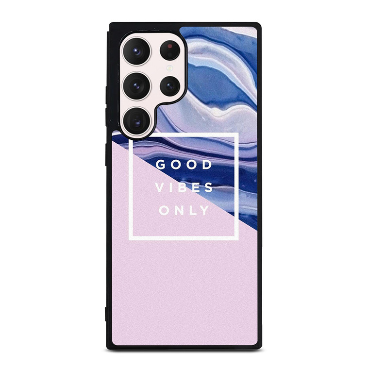 TUMBLR GOOD VIBES ONLY PINK MARBLE Samsung Galaxy S23 Ultra Case Cover TUMBLR GOOD VIBES ONLY PINK MARBLE Samsung Galaxy S23 Ultra Case Cover