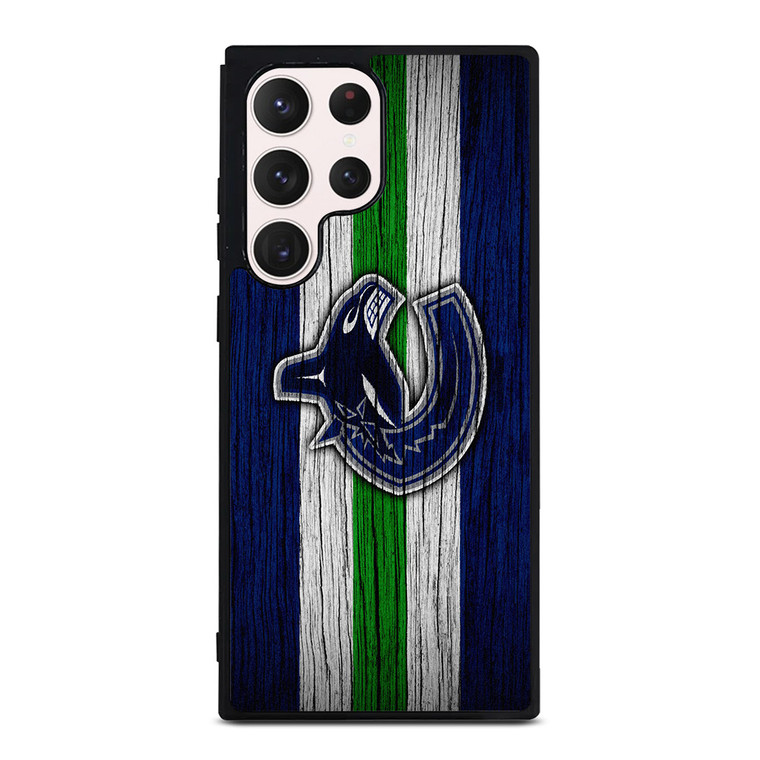 VANCOUVER CANUCKS WOODEN LOGO Samsung Galaxy S23 Ultra Case Cover