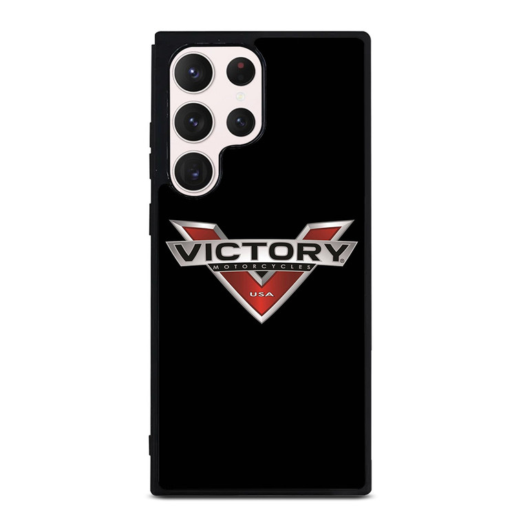 VICTORY MOTORCYCLES USA BLACK Samsung Galaxy S23 Ultra Case Cover