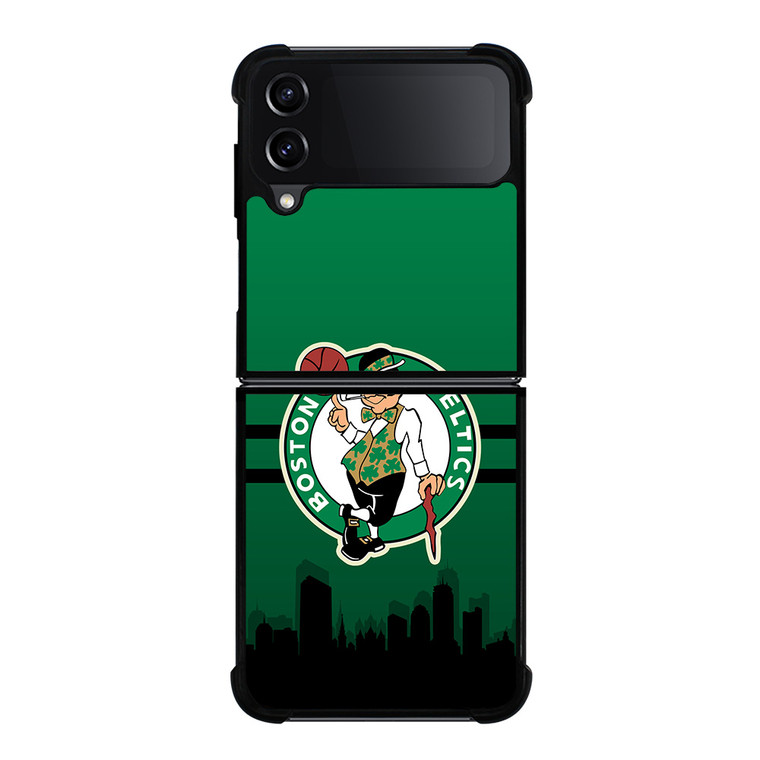 BOSTON CELTICS NBA SKYLINE Samsung Galaxy Z Flip 4 Case Cover