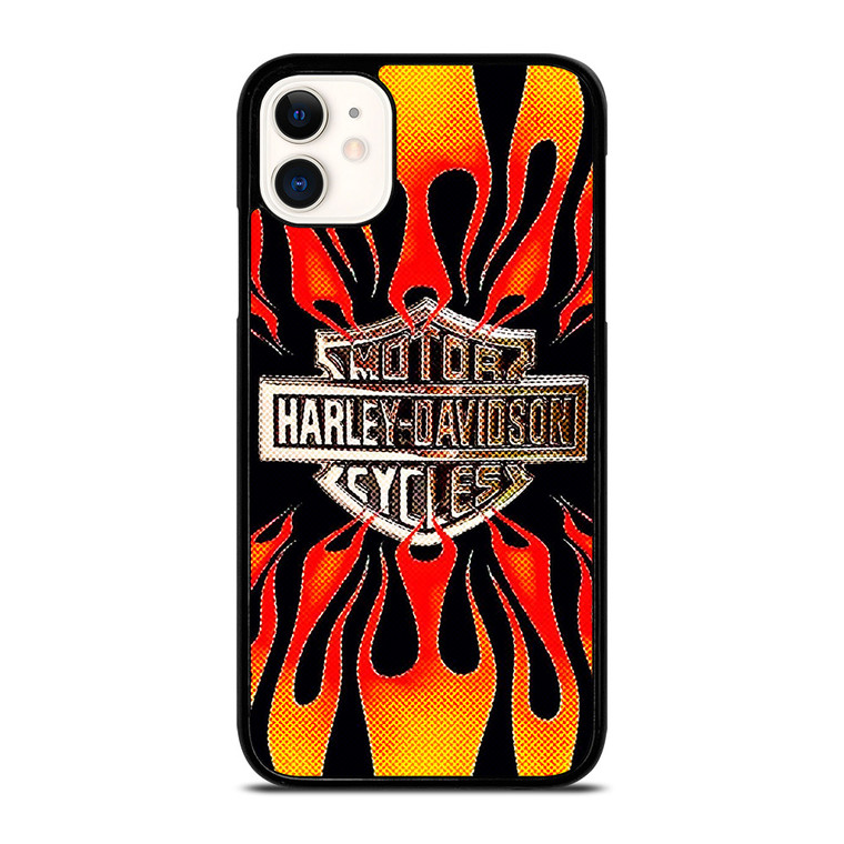 HARLAY DAVIDSON MOTOR FIRE LOGO iPhone 11 Case Cover