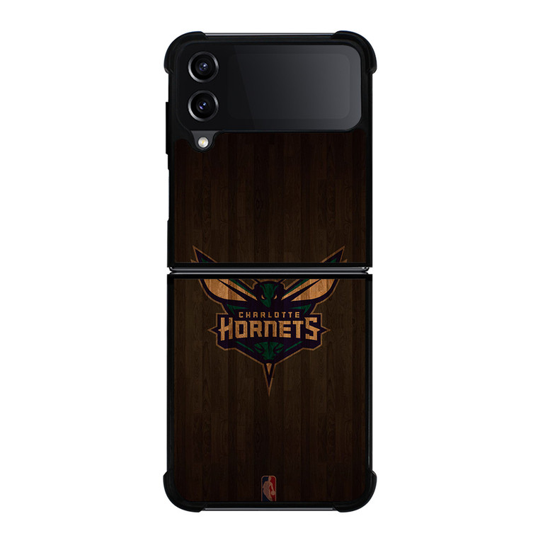 CHARLOTTE HORNETS BASKETBALL COURT NBA Samsung Galaxy Z Flip 4 Case Cover