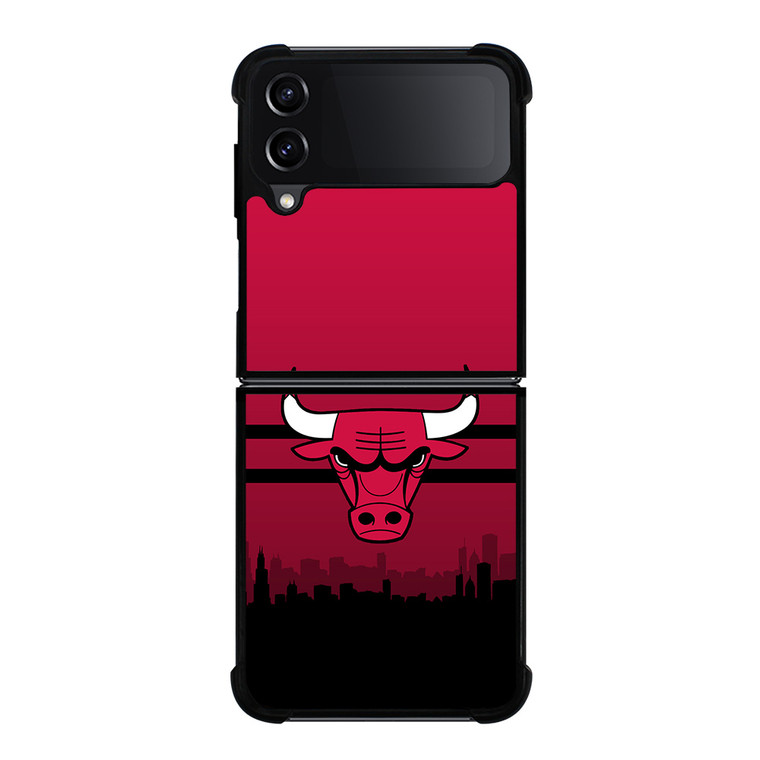 CHICAGO BULLS NBA SKYLINE Samsung Galaxy Z Flip 4 Case Cover