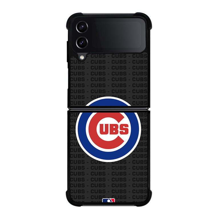 CHICAGO CUBS BASEBALL BLACK Samsung Galaxy Z Flip 4 Case Cover