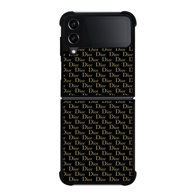 CHRISTIAN DIOR LOGO PATTERN Samsung Galaxy Z Flip 4 Case Cover