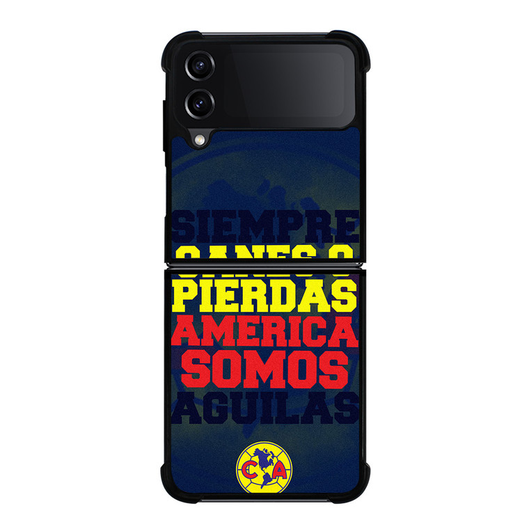 CLUB AMERICA FOOTBALL FANS QUOTE Samsung Galaxy Z Flip 4 Case Cover