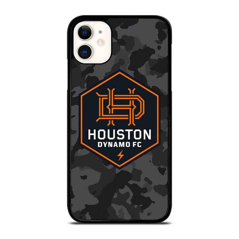 HOUSTON DYNAMO FC MLS BLACK CAMO iPhone 11 Case Cover