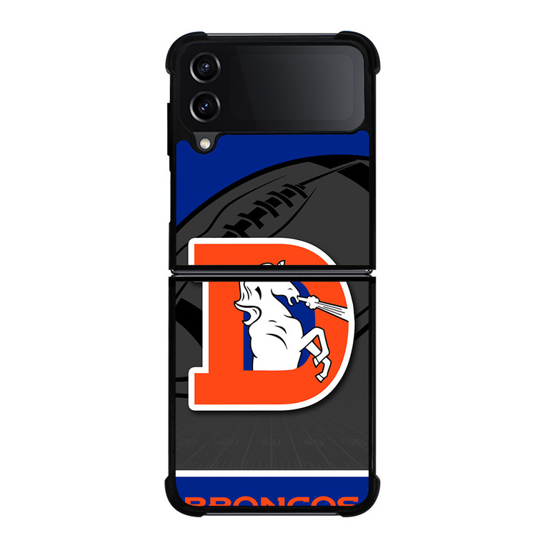 DENVER BRONCOS NFL TEAM Samsung Galaxy Z Flip 4 Case Cover