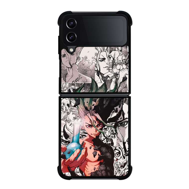 DR STONE ANIME BLACK WHITE Samsung Galaxy Z Flip 4 Case Cover