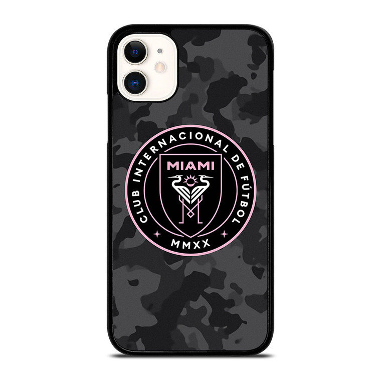 INTER MIAMI CF MLS BLACK CAMO iPhone 11 Case Cover