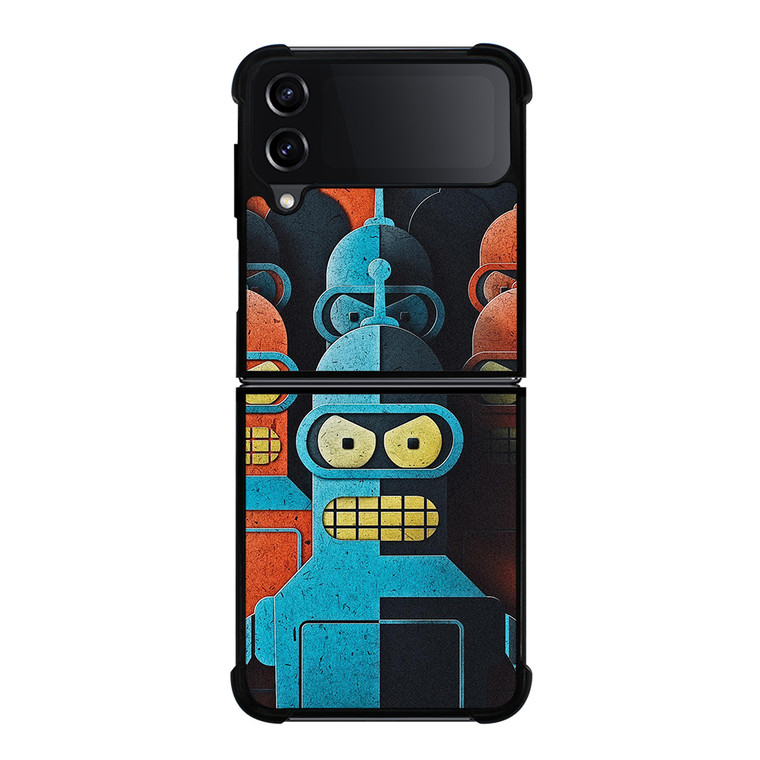 FUTURAMA BENDER ART Samsung Galaxy Z Flip 4 Case Cover