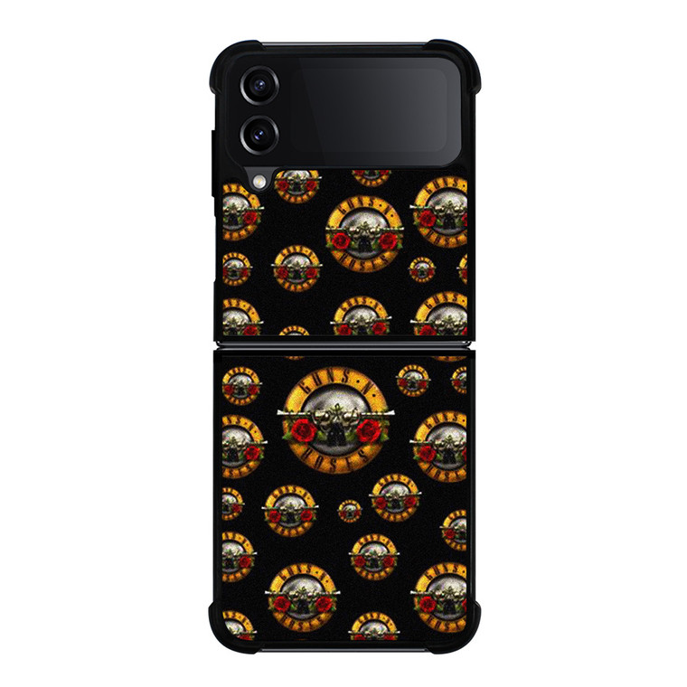 GUNS N ROSES ROCK BAND PATTERN Samsung Galaxy Z Flip 4 Case Cover