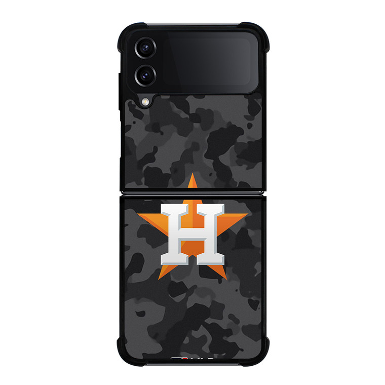 HOUSTON ASTROS BASEBALL BLACK CAMO Samsung Galaxy Z Flip 4 Case Cover