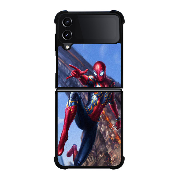 IRON SPIDER SUPERHERO Samsung Galaxy Z Flip 4 Case Cover