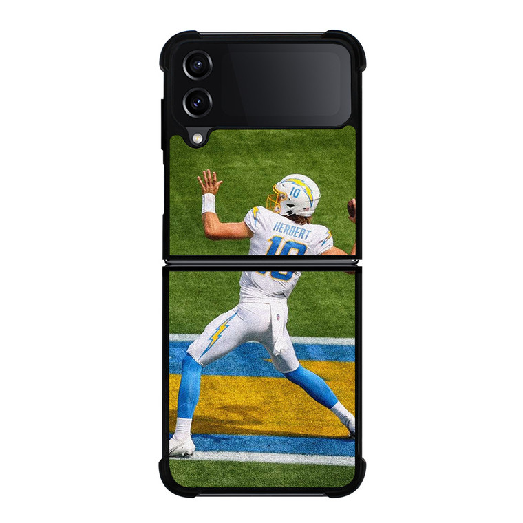 JUSTIN HERBERT 10 LOS ANGELES CHARGERS NFL FOOTBALL Samsung Galaxy Z Flip 4 Case Cover