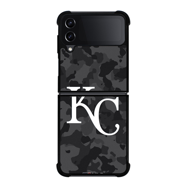 KANSAS CITY ROYALS BASEBALL BLACK CAMO Samsung Galaxy Z Flip 4 Case Cover