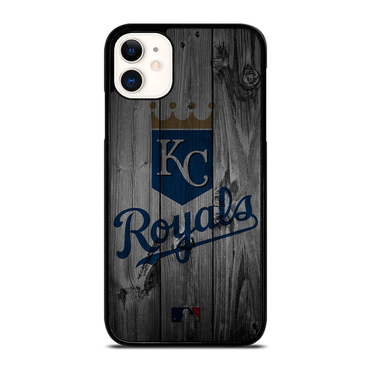 KANSAS CITY ROYALS BASEBALL MLB WOOD LOGO iPhone 11 Case Cover