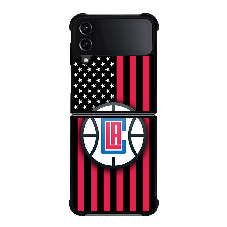 LOS ANGELES CLIPPERS NBA USA FLAG Samsung Galaxy Z Flip 4 Case Cover