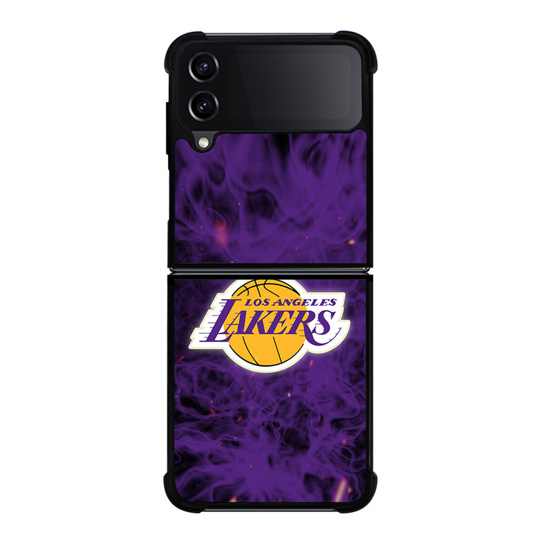 LOS ANGELES LAKERS BASKETBALL NBA FIRE Samsung Galaxy Z Flip 4 Case Cover