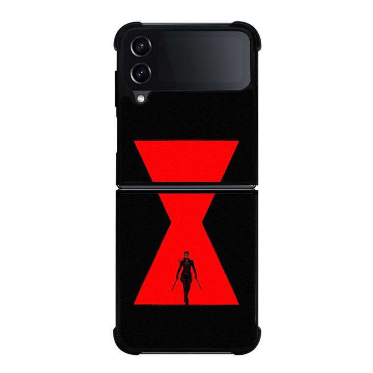 MARVEL BLACK WIDOW SYMBOL Samsung Galaxy Z Flip 4 Case Cover