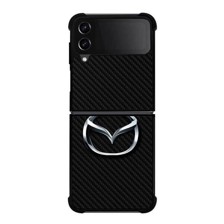 MAZDA MOTORS CARBON FIBER Samsung Galaxy Z Flip 4 Case Cover