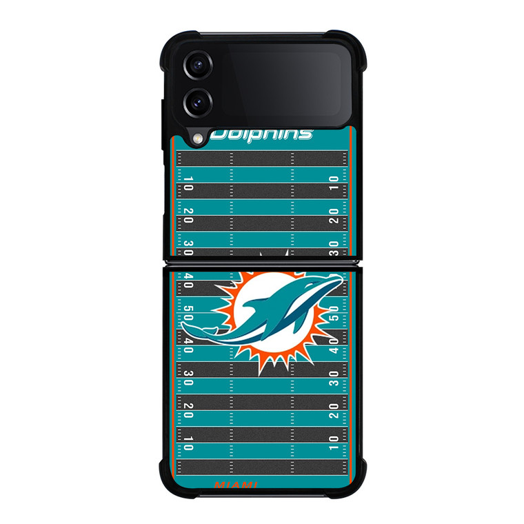MIAMI DOLPHINS FOOTBALL FIELD Samsung Galaxy Z Flip 4 Case Cover