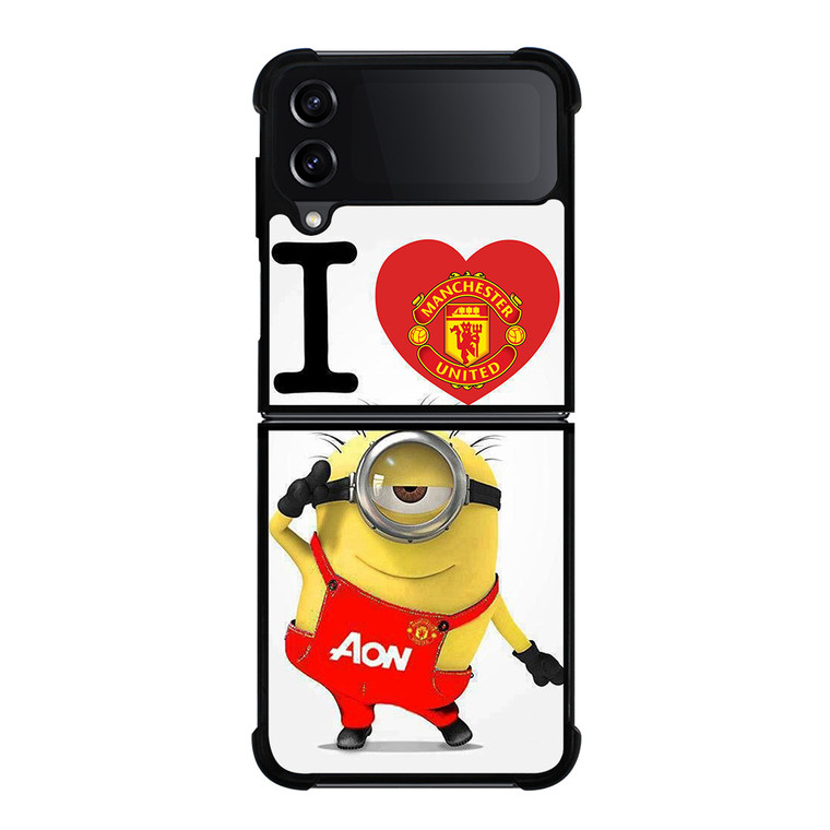 MINIONS LOVE MANCHESTER UNITED Samsung Galaxy Z Flip 4 Case Cover
