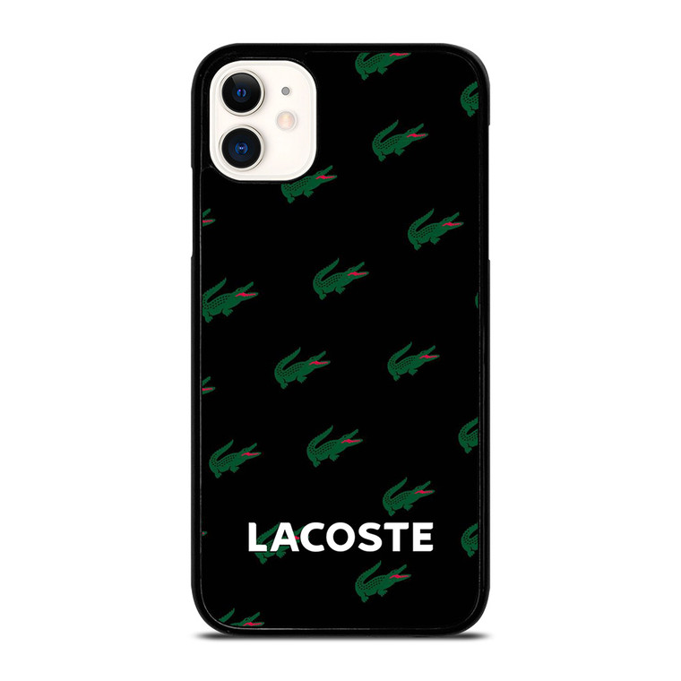 LACOSTE LOGO PATTERN iPhone 11 Case Cover