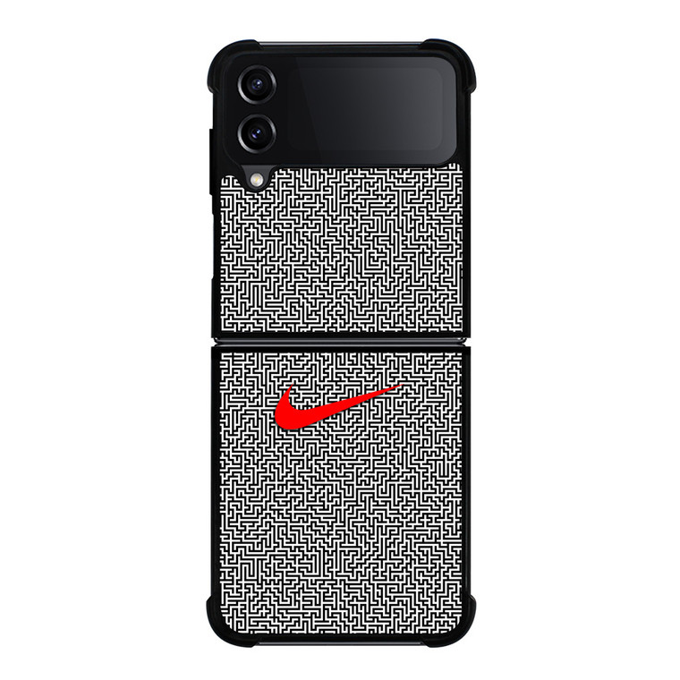 NIKE MAZE PATTERN Samsung Galaxy Z Flip 4 Case Cover