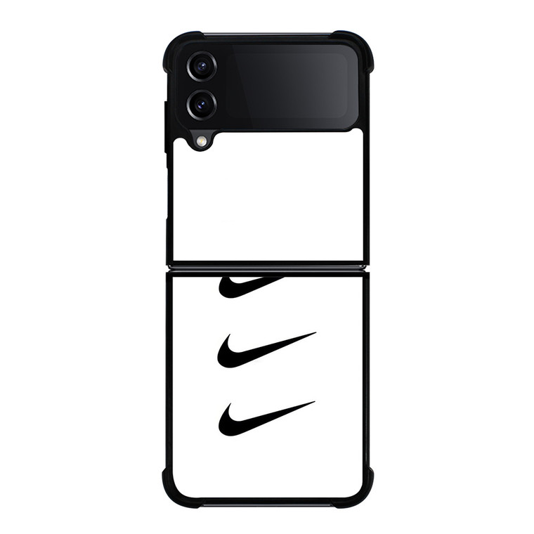 NIKE TRIPPLE SWOOSH WHITE Samsung Galaxy Z Flip 4 Case Cover