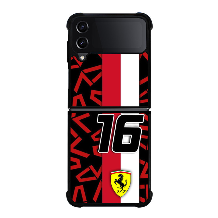 SCUDERIA FERRARI CHARLES LECLERC F1 FORMULA ONE Samsung Galaxy Z Flip 4 Case Cover