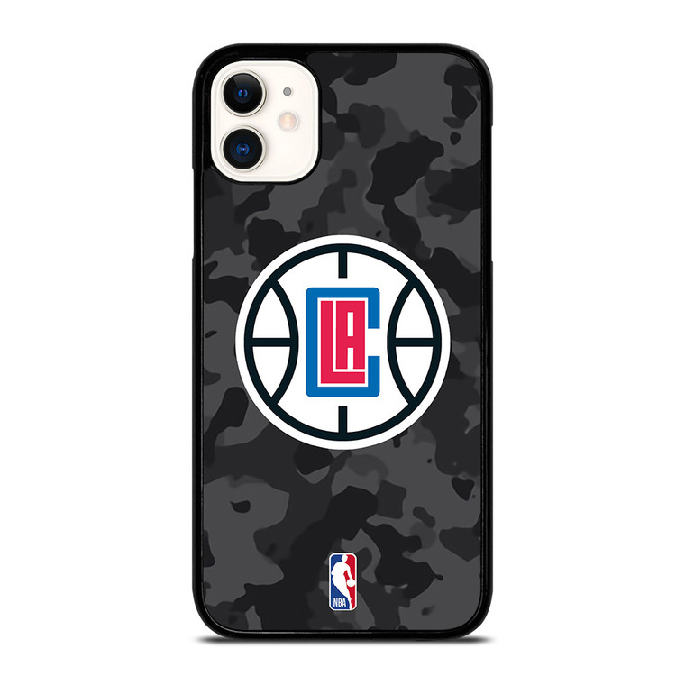 LOS ANGELES CLIPPERS BLACK CAMO iPhone 11 Case Cover