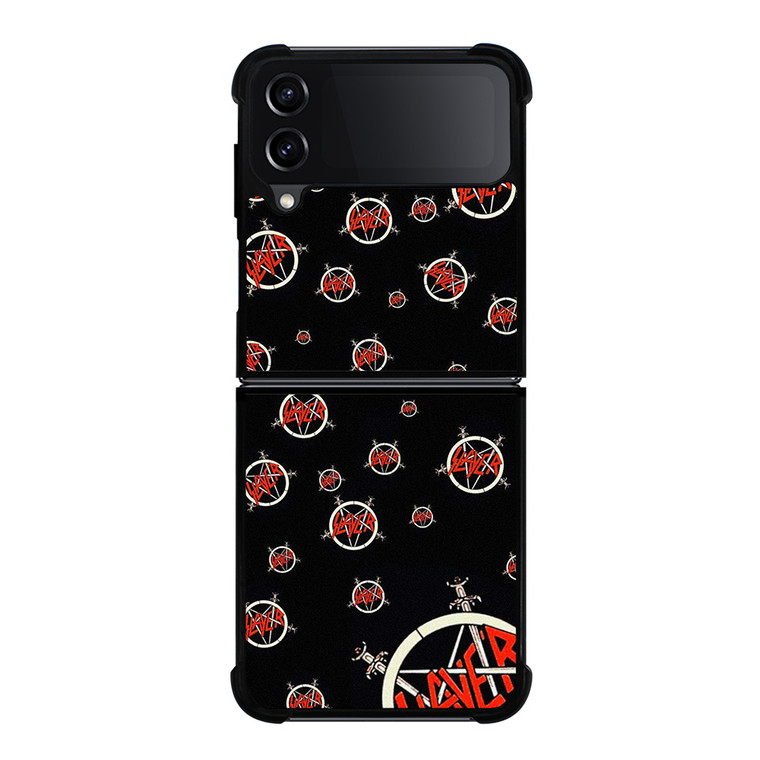 SLAYER ROCK BAND PATTERN Samsung Galaxy Z Flip 4 Case Cover