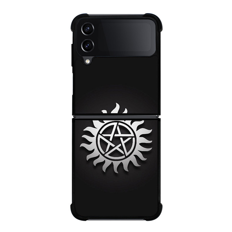 SUPERNATURAL METAL LOGO Samsung Galaxy Z Flip 4 Case Cover