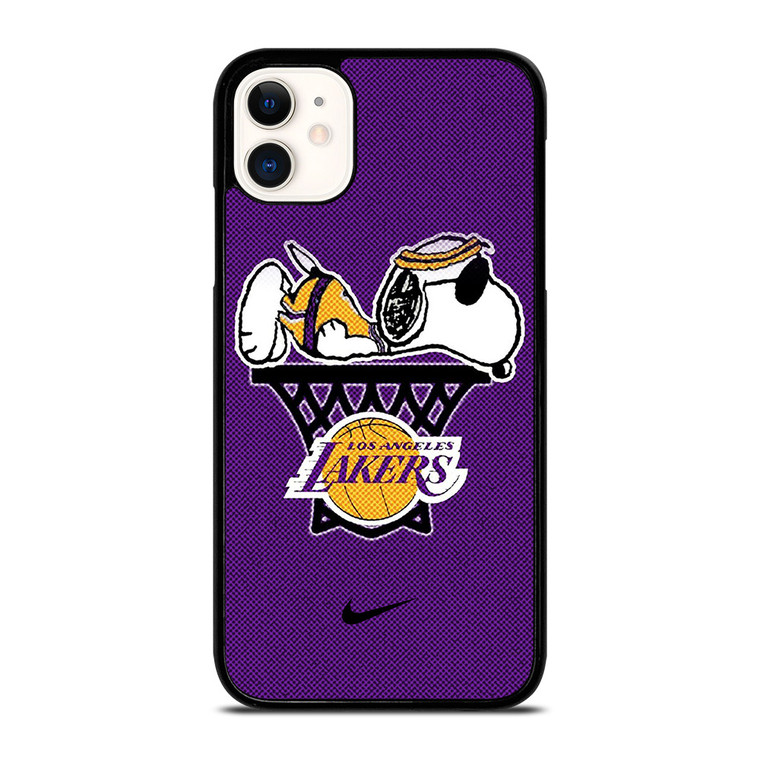 LOS ANGELES LAKERS NIKE SNOOPY iPhone 11 Case Cover