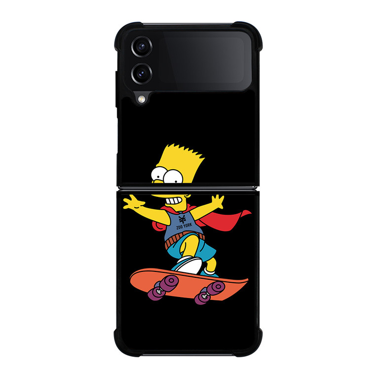 THE SIMPSONS ZOO YORK SKATEBOARD Samsung Galaxy Z Flip 4 Case Cover